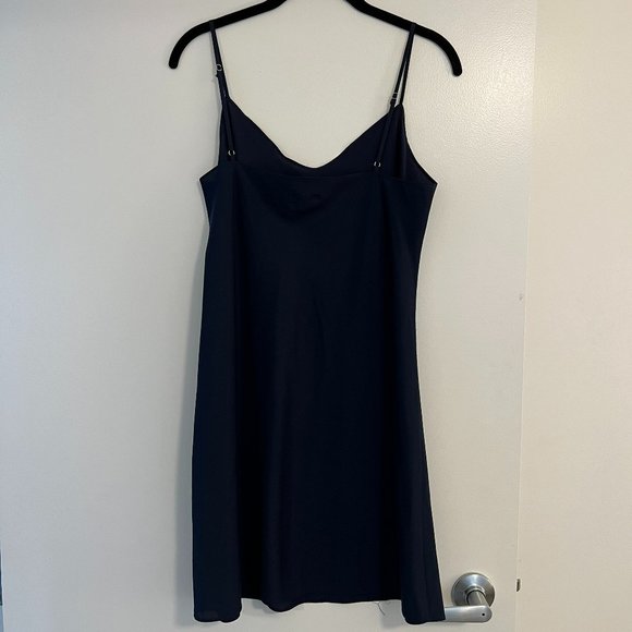 J. Crew Laser-Cut Floral Shift Dress, Navy, Size 10 - Picture 10 of 11